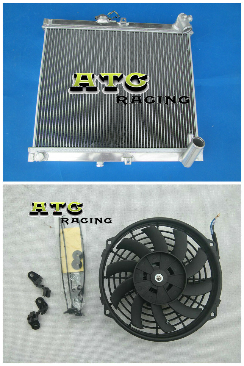 Aluminum Radiator +Fan for Mazda RX7 RX-7 FC3S S4 Manual 1986-1988 56mm