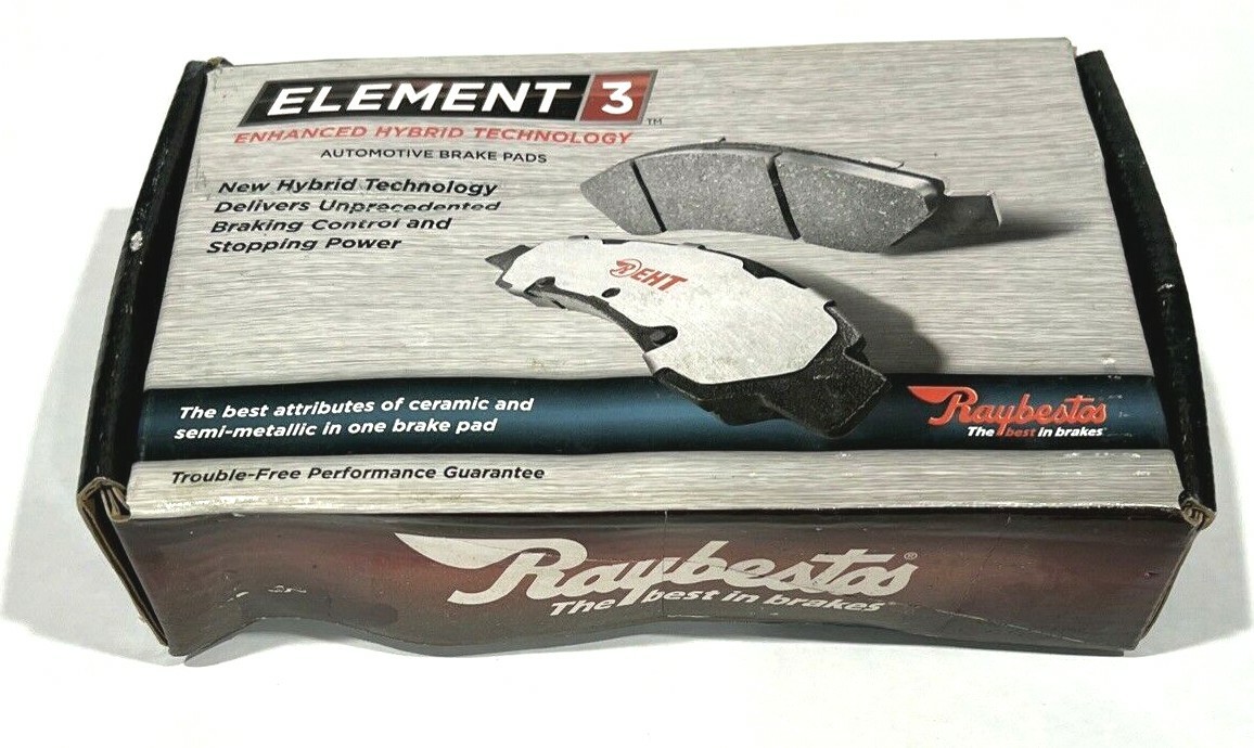 Raybestos Element 3 Disc Brake Pad Set W/ Hardware EHT610H Raybestos Element 3 Disc Brake Pad Set W/ Hardware EHT610H