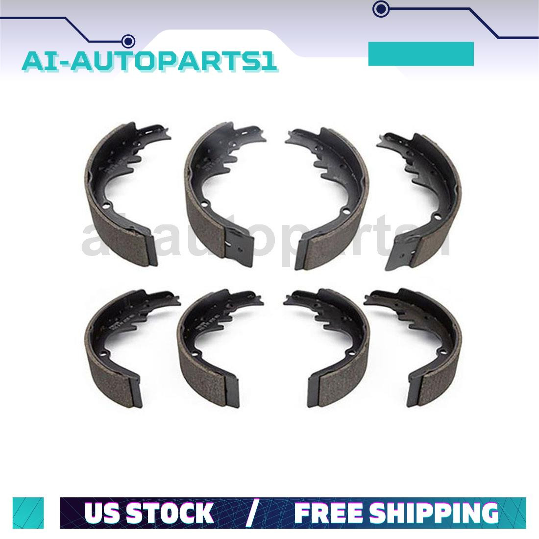 For 1962 1963 Chevrolet Chevy II Pair Front & Rear Drum Brake Shoes