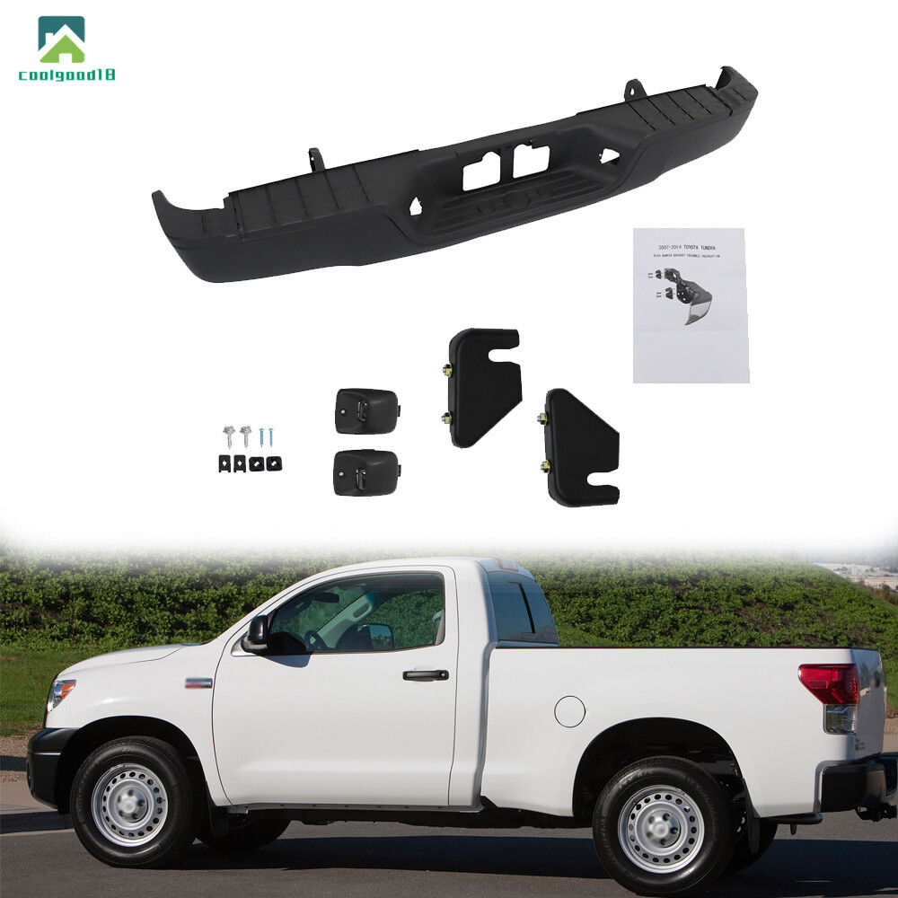 TO1103115 Rear Step Bumper Assembly Black Steel For Toyota Tundra 2007-2012 2013