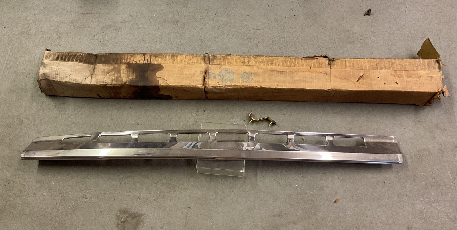 1979 1980 Chevy Truck CK Lower Grill Header Panel NOS LT5C 1979 1980 Chevy Truck CK Lower Grill Header Panel NOS LT5C