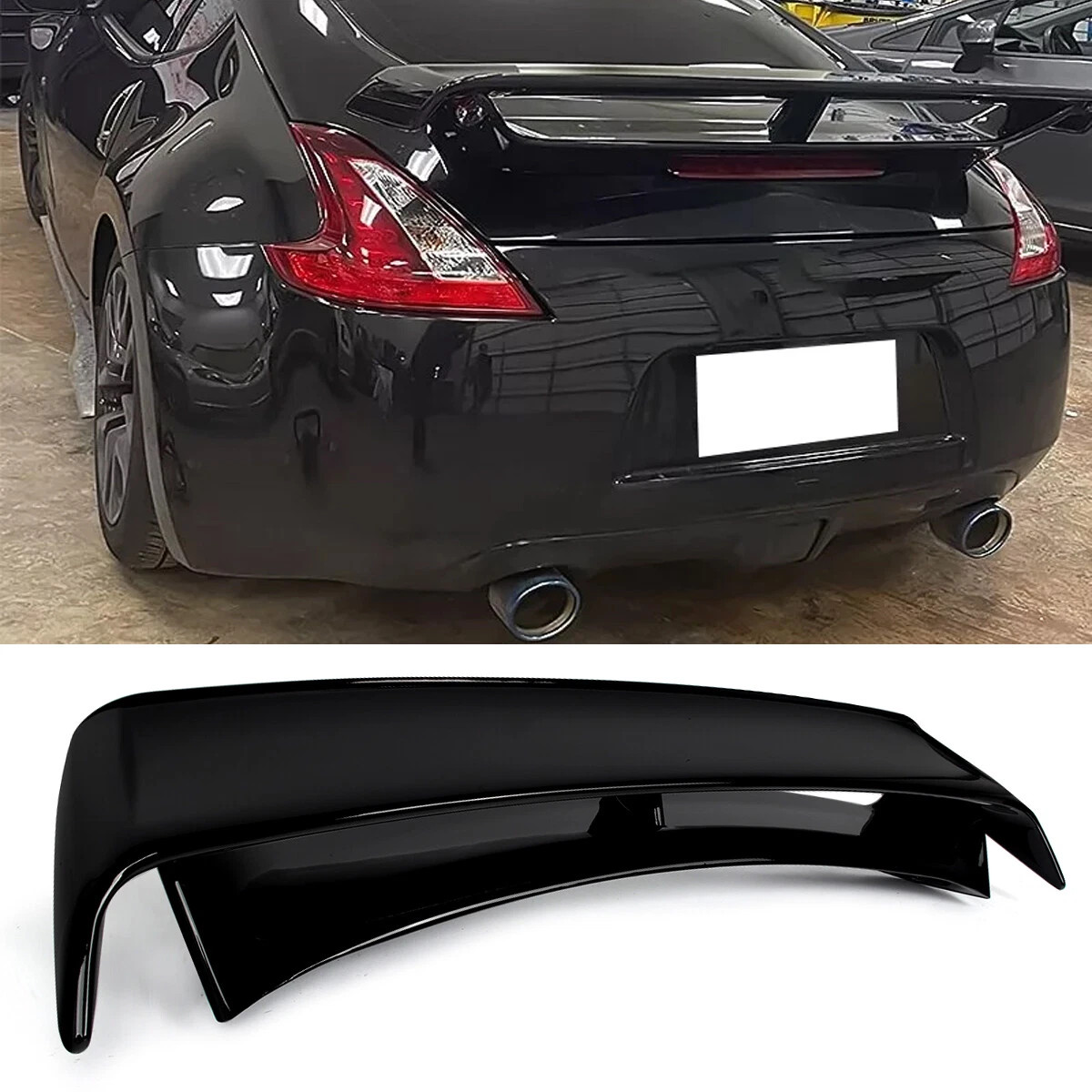 Nismo Rear Trunk Spoiler Wing Lip For 2009-2021 Nissan 370Z Z34 Glossy Black