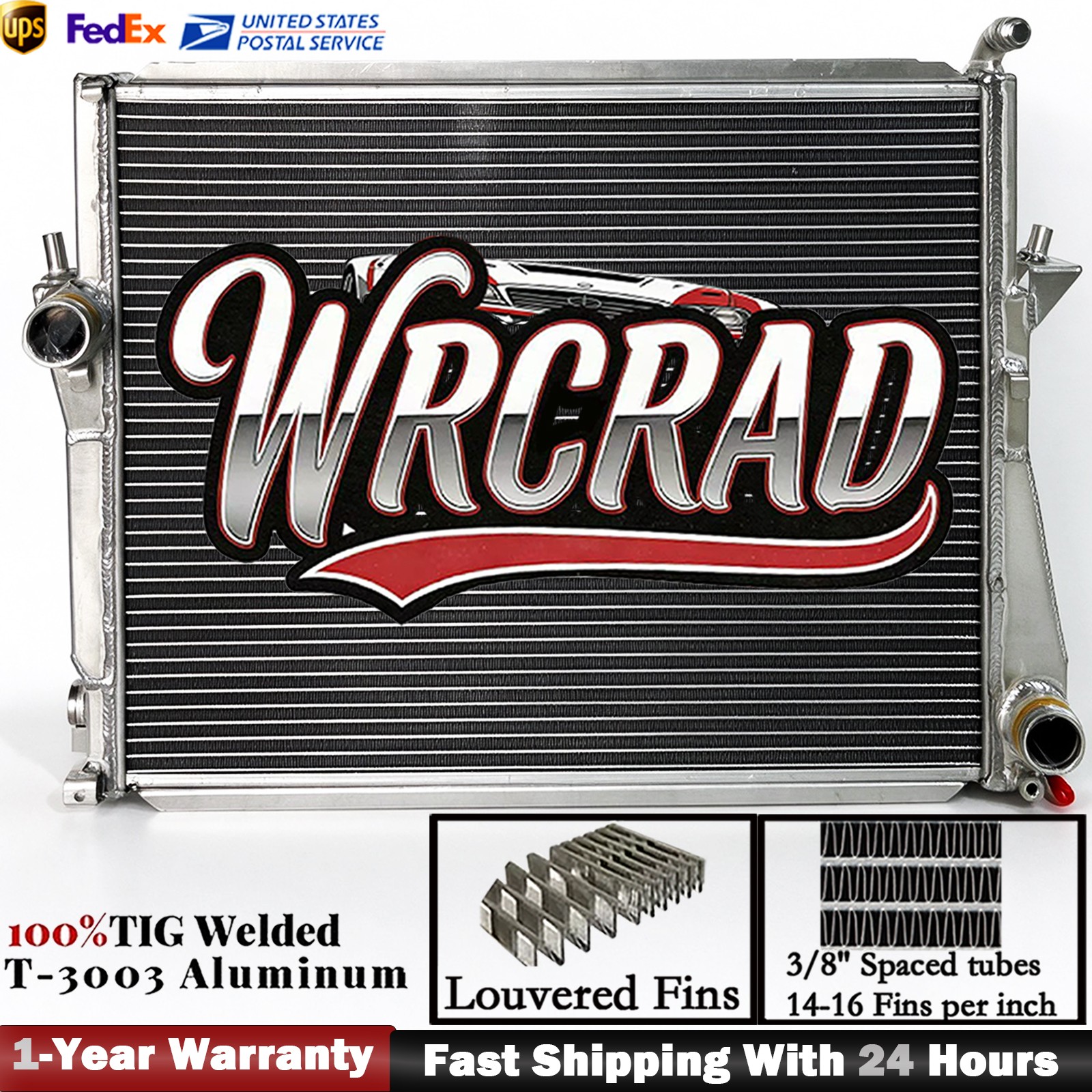 Full Aluminum Radiator For 1997-2002 1998 99 BMW Z3 M Coupe Roaster 2.8L 3.2L MT