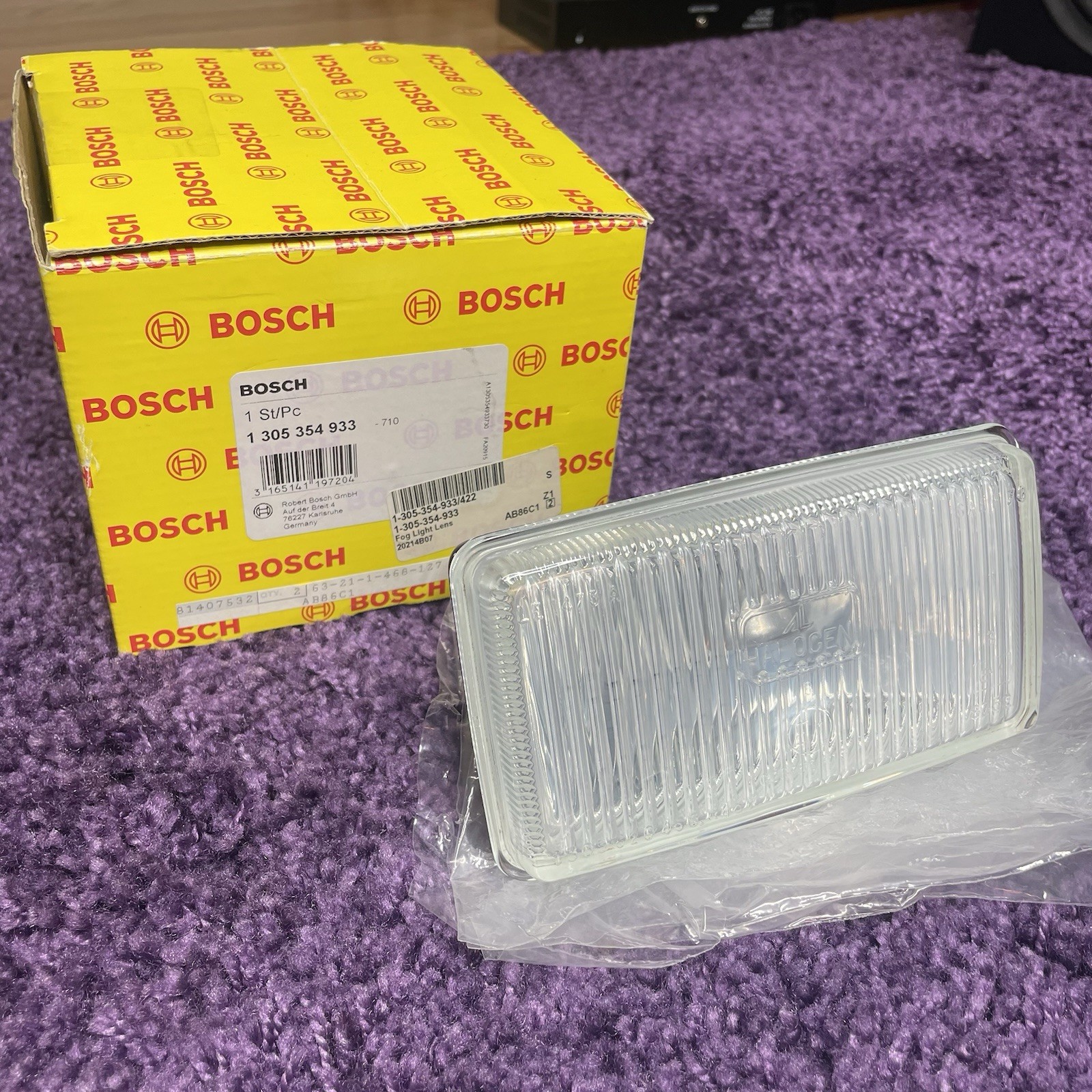 NIB Bosch Fog Light Lamp Glass Volvo Saab 9000 BMW E21E12 E23 E24 E30 1305354933