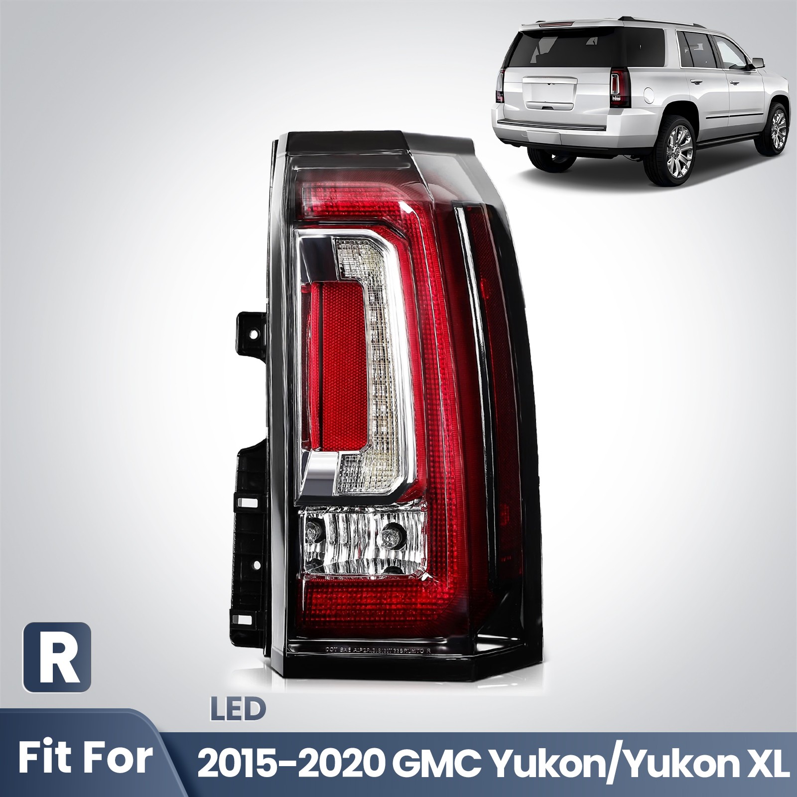 For 2015-2020 GMC Yukon & Yukon XL LED Tail Light Brake Lamp Passenger RH For 2015-2020 GMC Yukon & Yukon XL LED Tail Light Brake Lamp Passenger RH