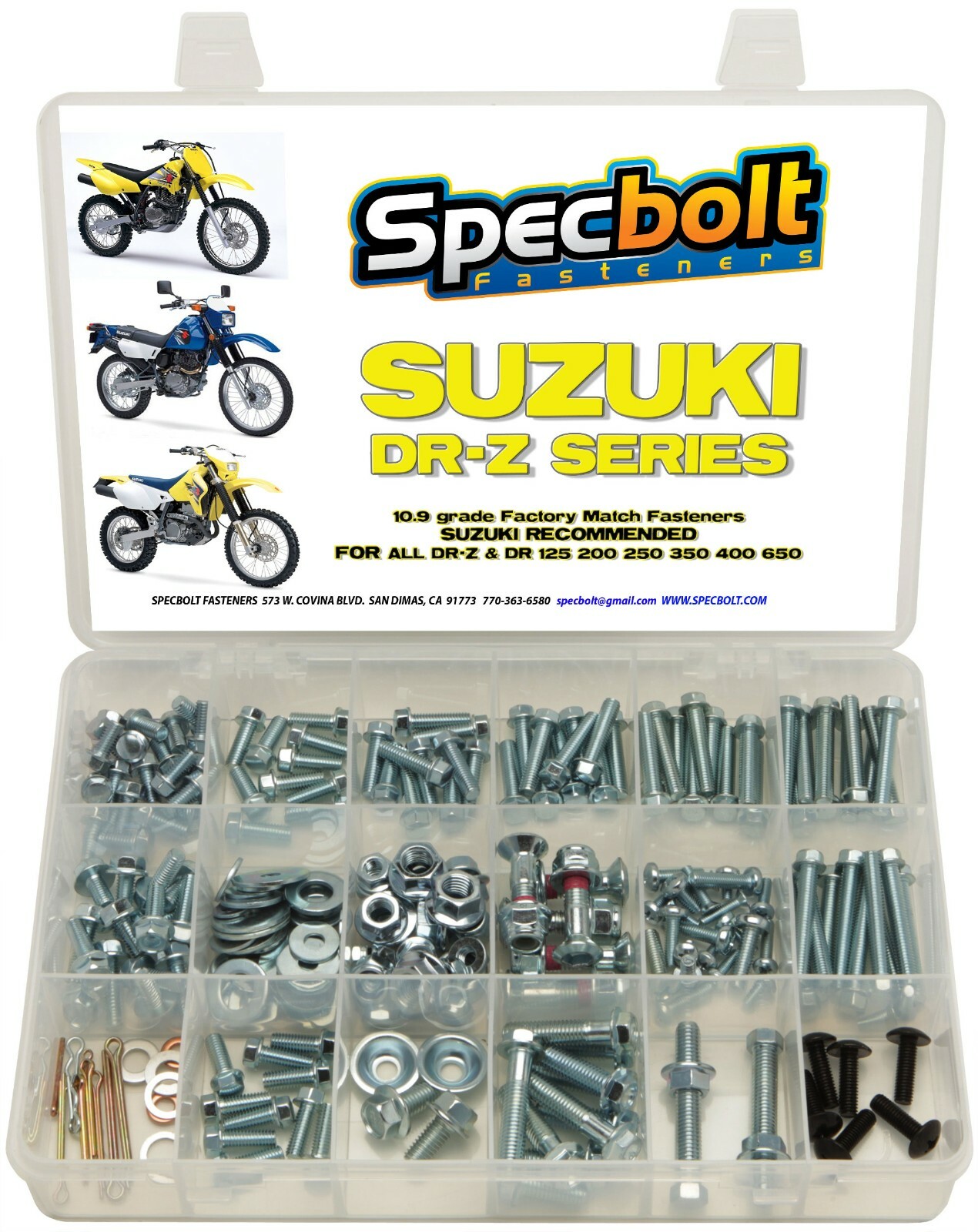 Bolt Kit Suzuki DR-Z400 DRZ400 DRZ 200 250 350 400 650 DR 70 100 110 125