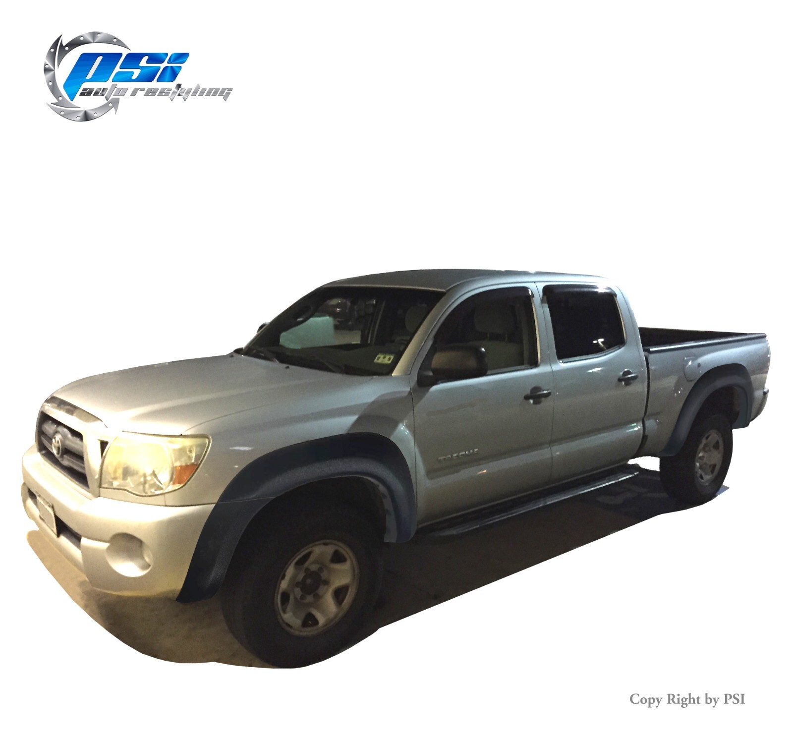 Extension Fender Flares Fits Toyota Tacoma 2005-2011 6 ft Long Bed, Textured