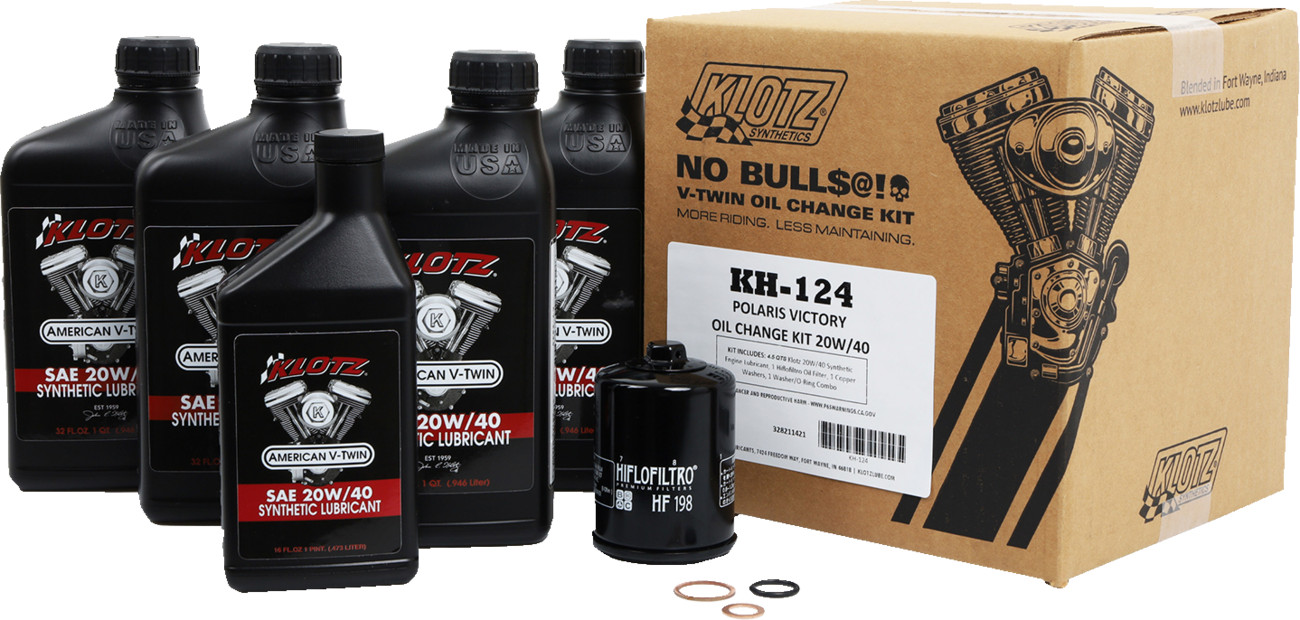 KLOTZ - Oil Change Kit 20W-40 for Victory | KH-124