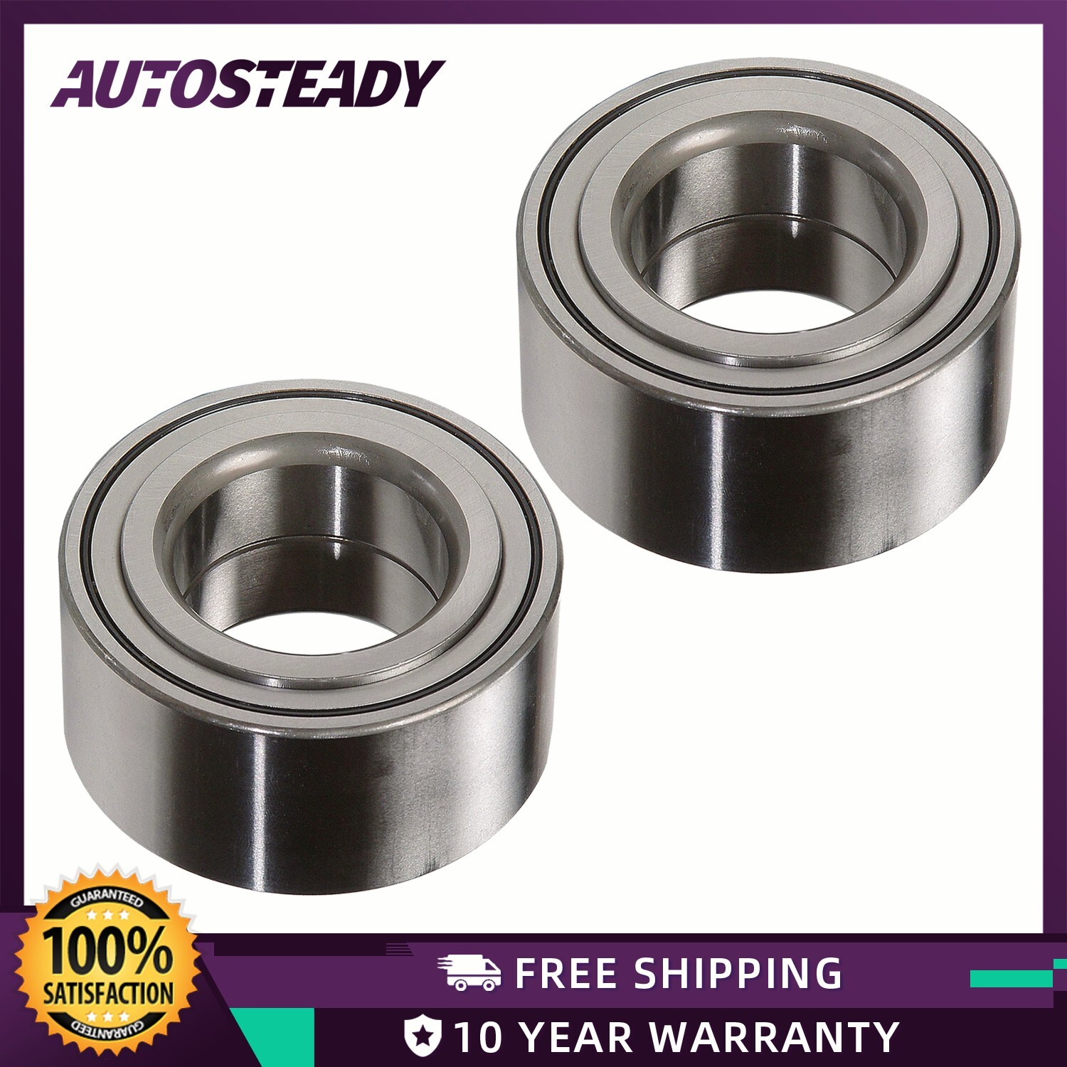 510030 Pair Front Wheel Bearing for Acura Integra EL Honda Civic Del Sol