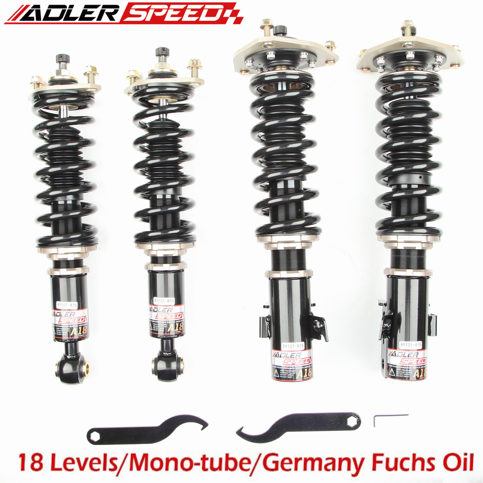ADLERSPEED 18 Clicks Coilovers Suspension For 2003-2006 Subaru BAJA Adj. Springs