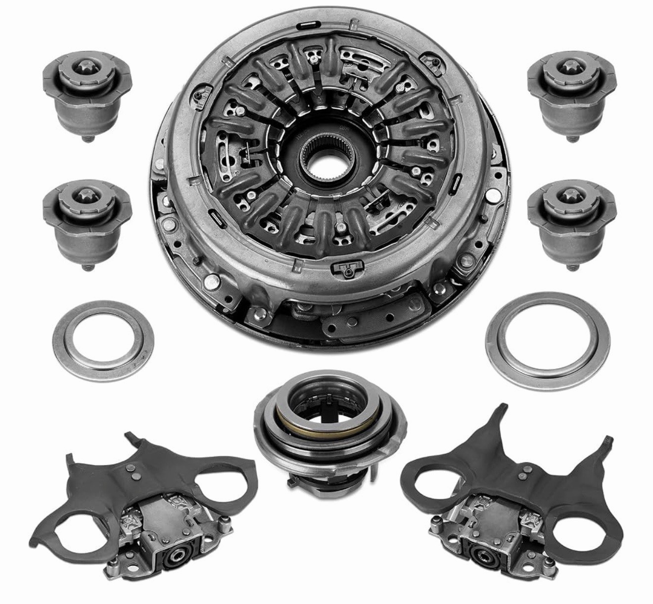 For 2012-2019 Ford Focus Fiesta 6DCT250 DPS6 Transmission Dual Clutch Fork Kit For 2012-2019 Ford Focus Fiesta 6DCT250 DPS6 Transmission Dual Clutch Fork Kit
