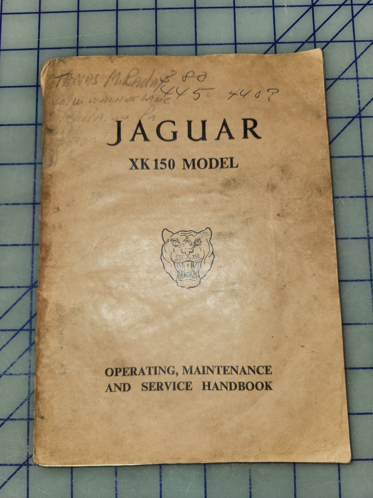 1957 - 1961 Jaguar XK 150 Owners Maintenance Service Handbook Manual Original 1957 - 1961 Jaguar XK 150 Owners Maintenance Service Handbook Manual Original