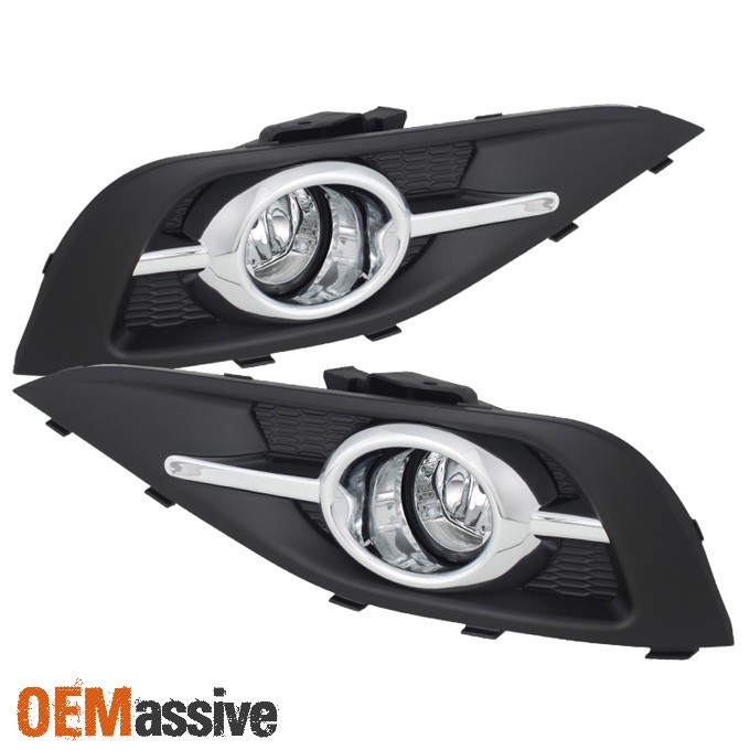 Fit 12-14 Honda CRV CR-V Bumper Fog Lights W/Switch+Bulbs L+R 2012 2013 2014