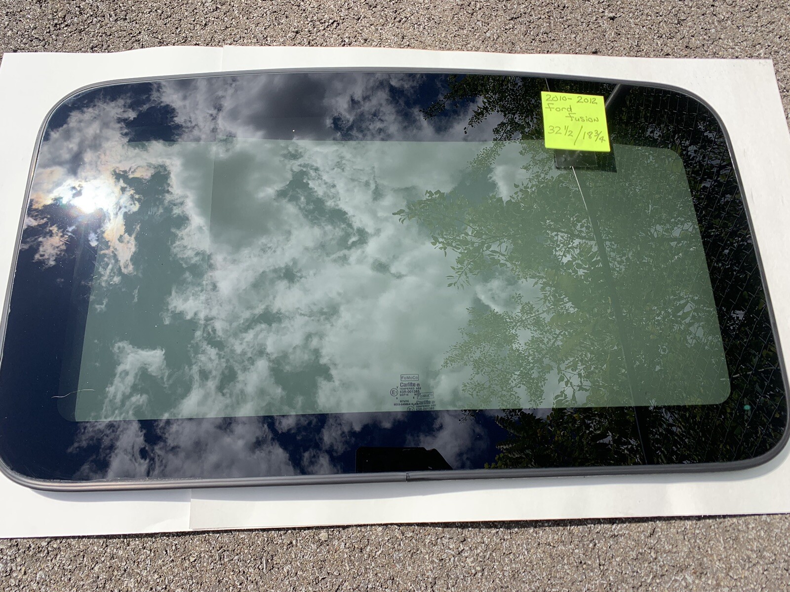 2010-2012 Ford FUSION / Lincoln MKZ Sunroof Glass Moonroof Window Factory OEM