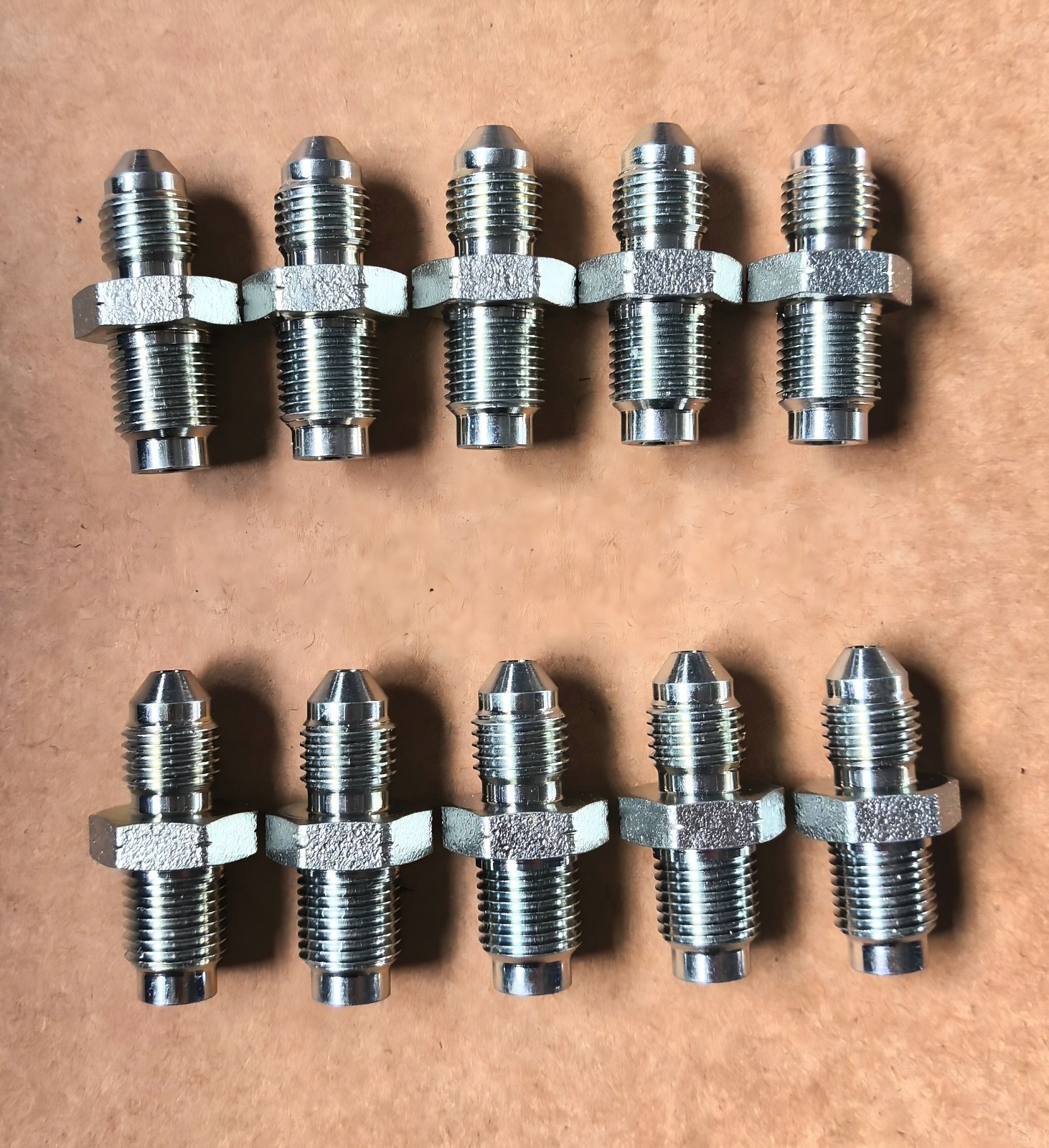 Male AN3 -3AN to Male M10x1.0 Inverted Adapters Fittings 10pcs Steel Male AN3 -3AN to Male M10x1.0 Inverted Adapters Fittings 10pcs Steel