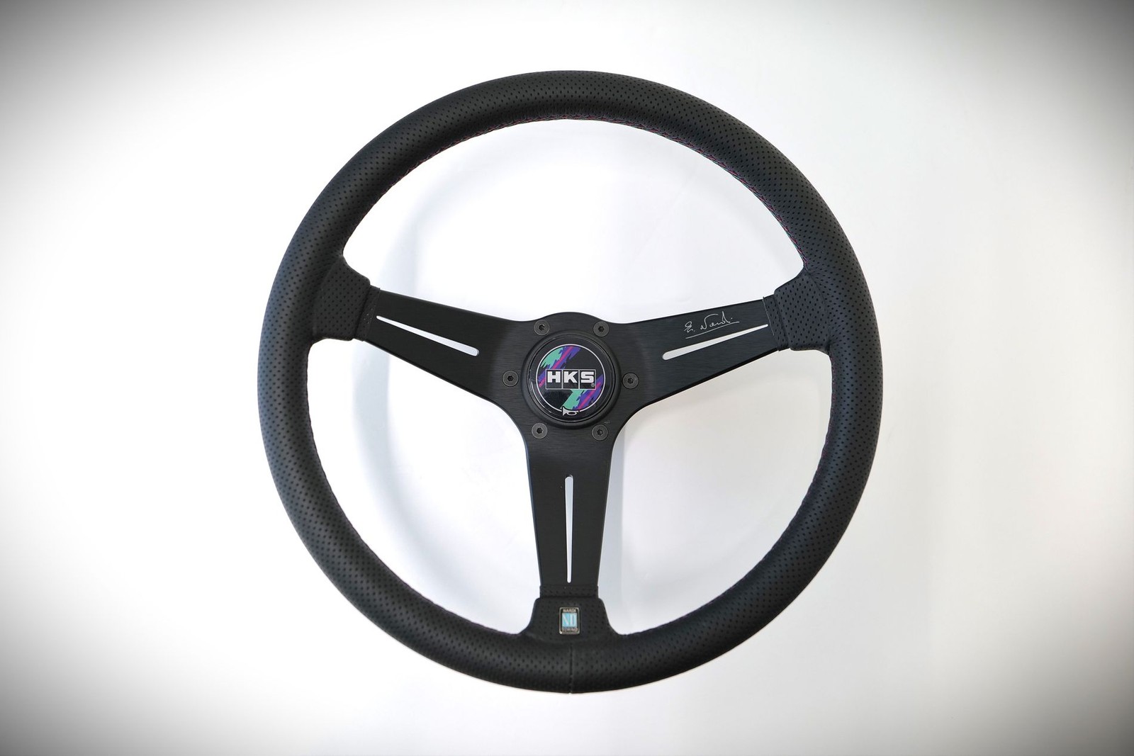 HKS 51007-AK668 Nardi Sports 340mm Steering Wheel - Deep Dish HKS 51007-AK668 Nardi Sports 340mm Steering Wheel - Deep Dish