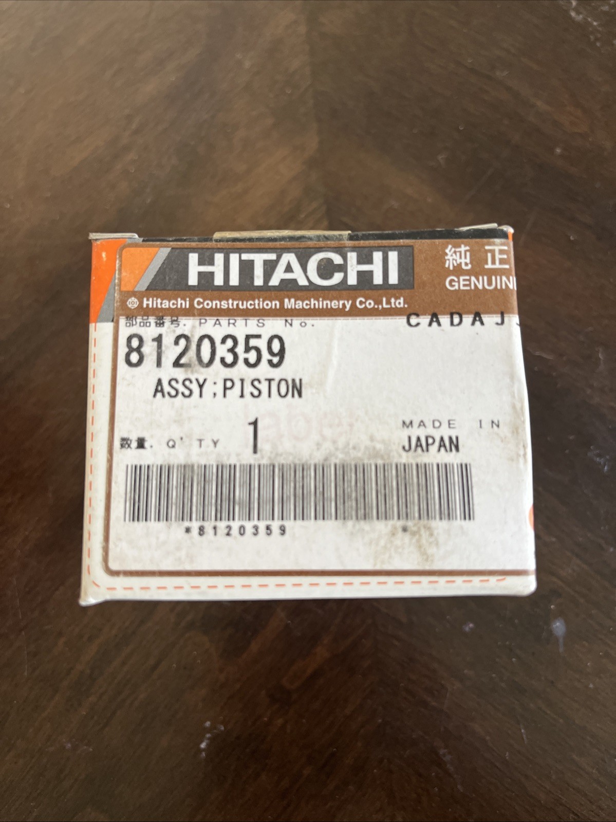 NEW - Hitachi 8120359 ASSY; Piston