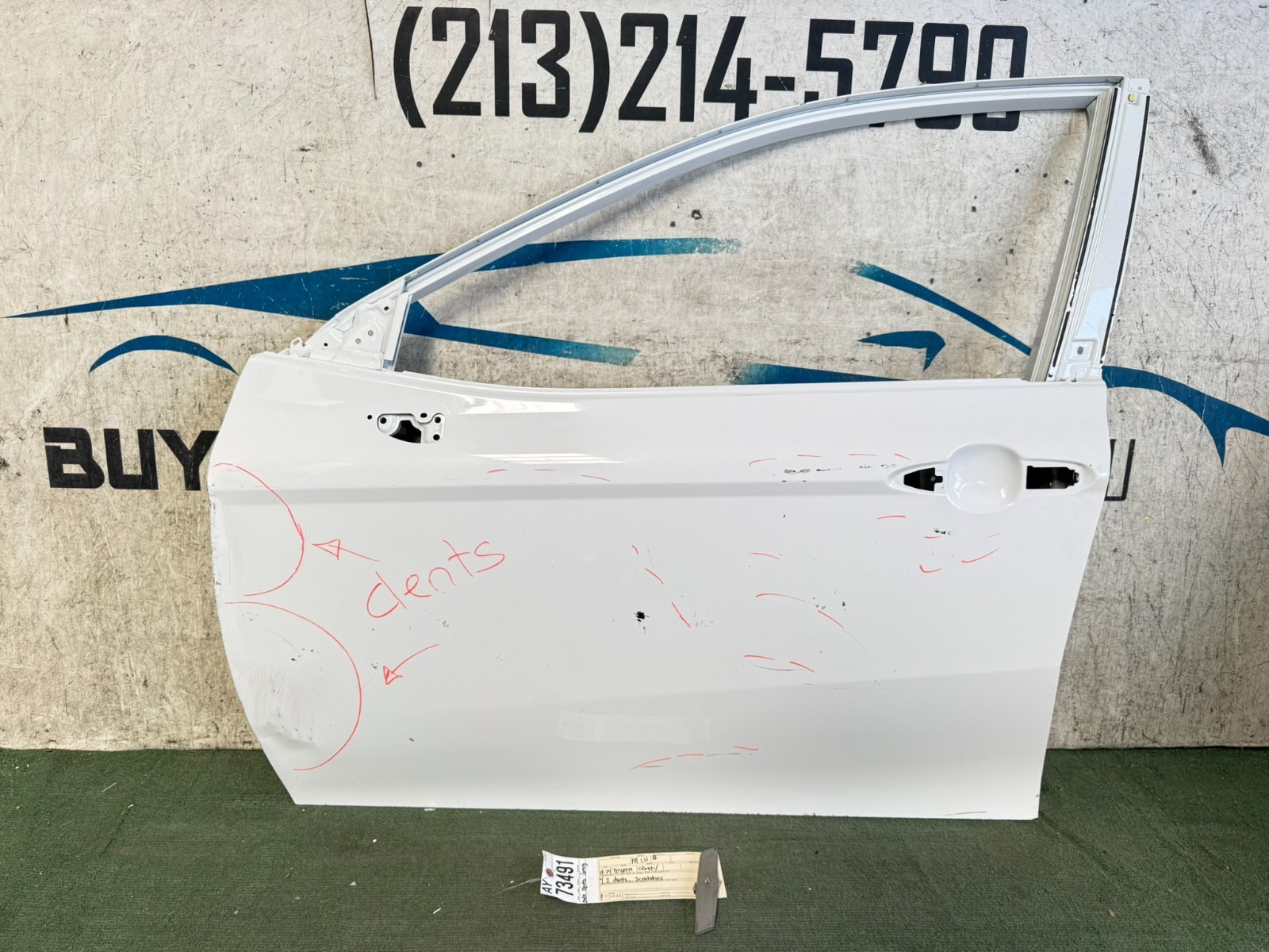 w/2dents 2018 2019 2020 21 2024 TOYOTA CAMRY FRONT LEFT DRIVER DOOR OEM AY73491