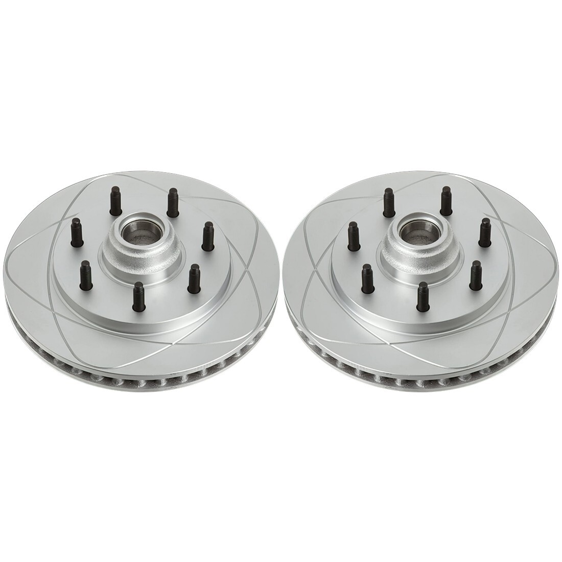 Front Ultra Slotted Disc Brake Rotors, Fits Ford F-150, F-250; 7 Lugs RWD Front Ultra Slotted Disc Brake Rotors, Fits Ford F-150, F-250; 7 Lugs RWD