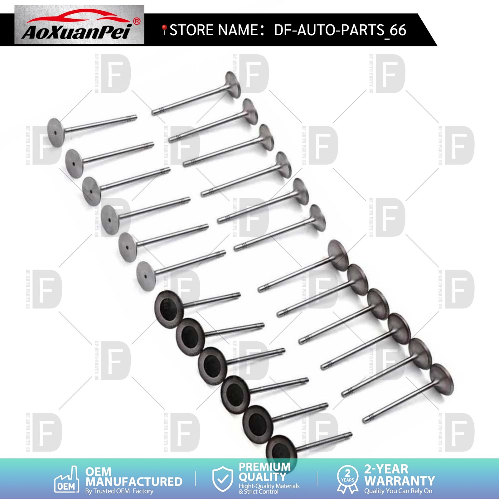 24pcs Intake & Exhaust Valves Set For Porsche Panamera 970 V6 M46.20 M46.40 3.6L