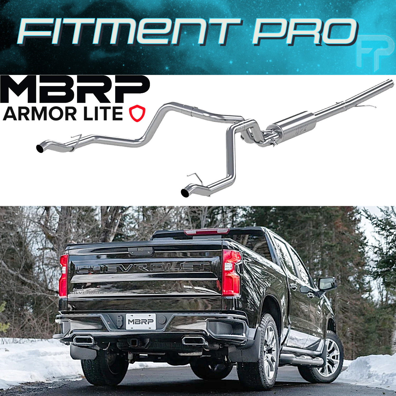 MBRP S5085AL Catback Dual Exhaust For 19-26 Chevy Silverado/Sierra 1500 5.3L V8