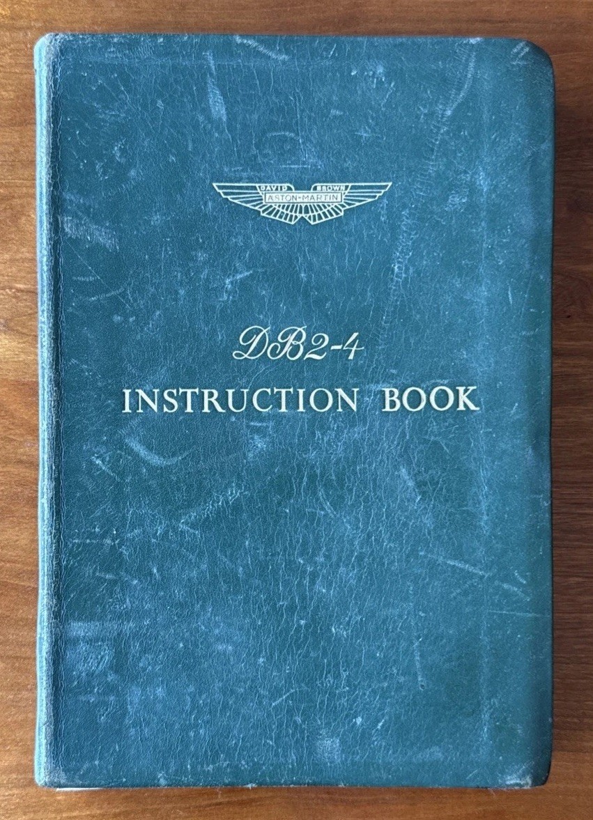 Aston Martin DB 2-4 Three Litre Instruction Book David Brown Original