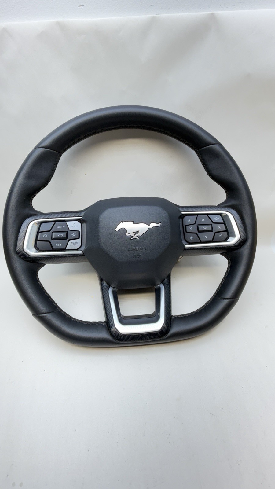 2024-2025 FORD MUSTANG LEATHER STEERING WHEEL PR3B-3600-AC319W OEM Complete 2024-2025 FORD MUSTANG LEATHER STEERING WHEEL PR3B-3600-AC319W OEM Complete