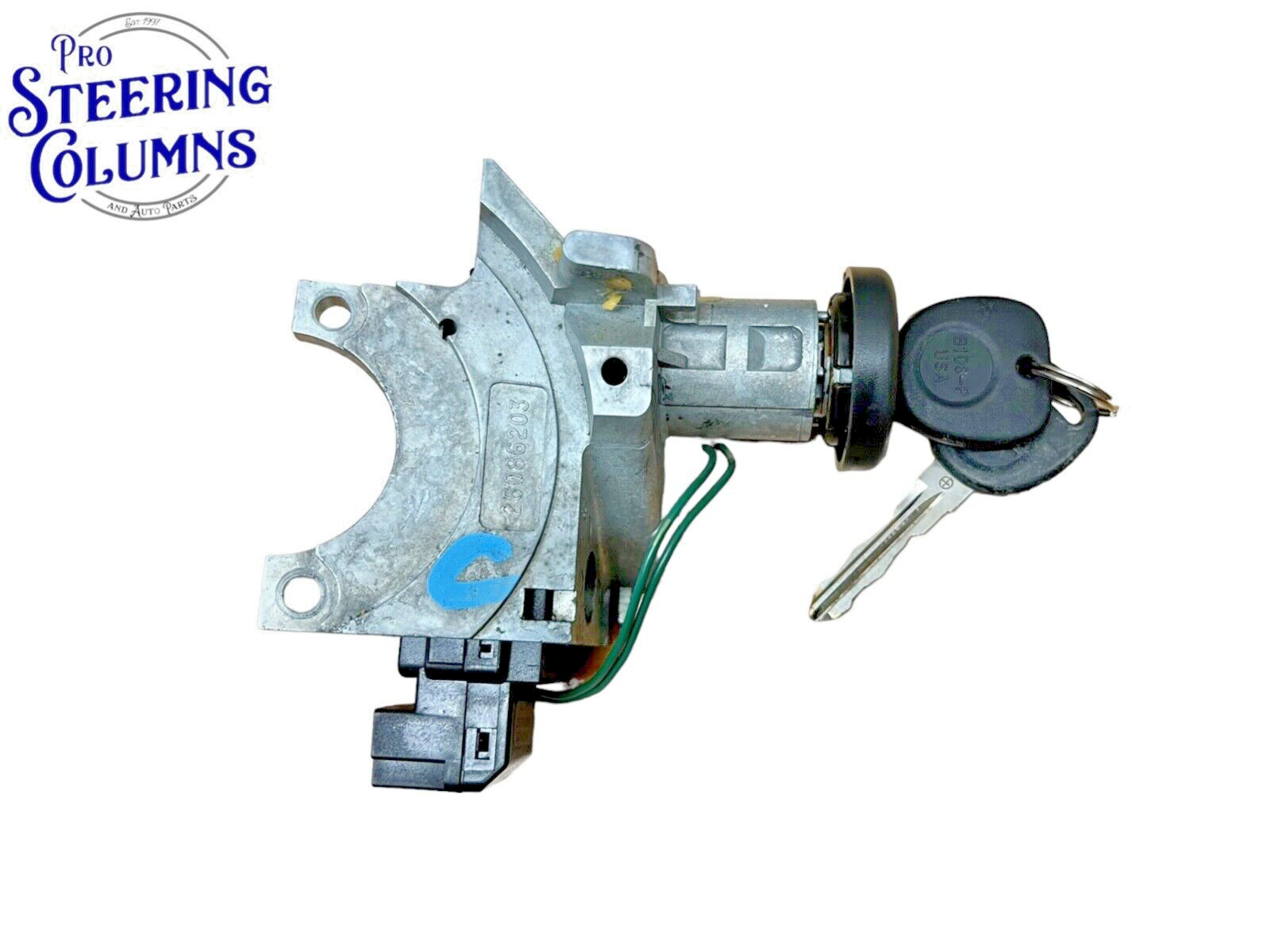 07-13 GM Silverado Tahoe Ignition Lock Assembly With Chip Key Used 26088811