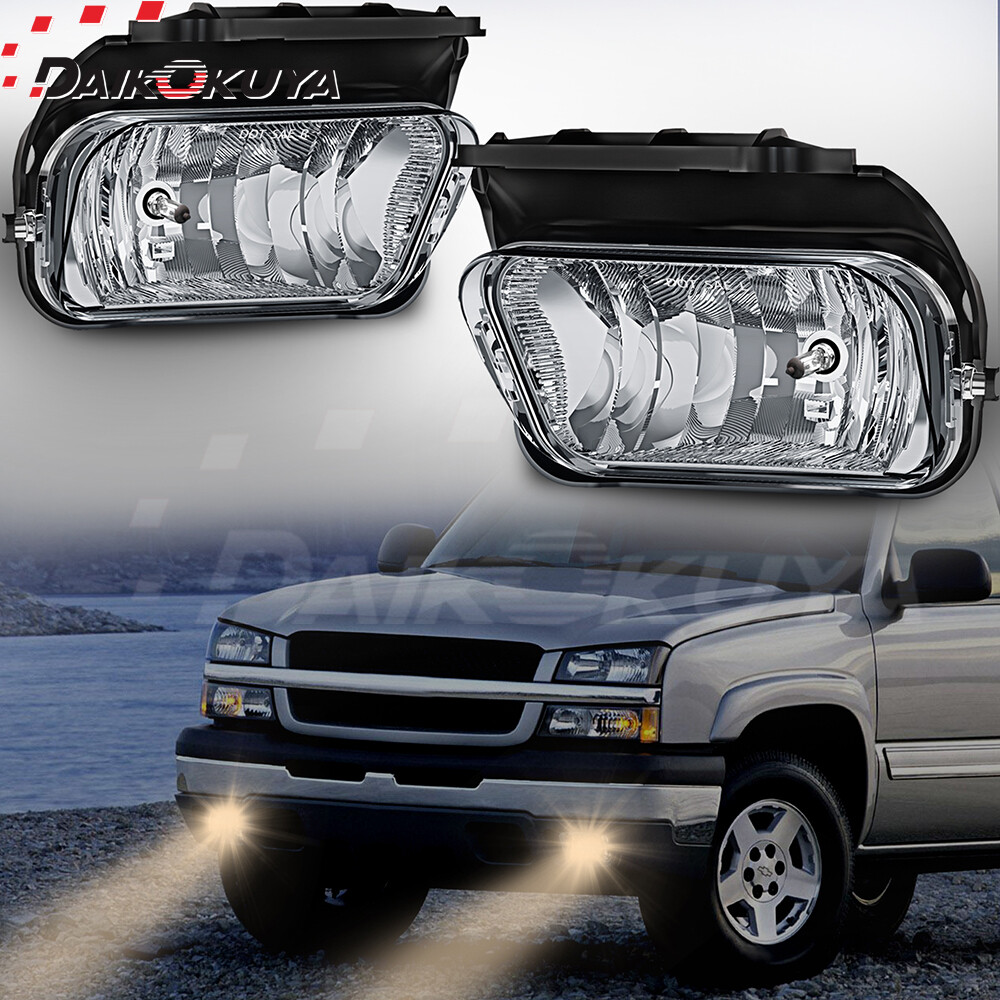 Fog Lights For 03-06 07 Chevy Silverado 1500 2500/2002-2006 Avalanche Front Lamp