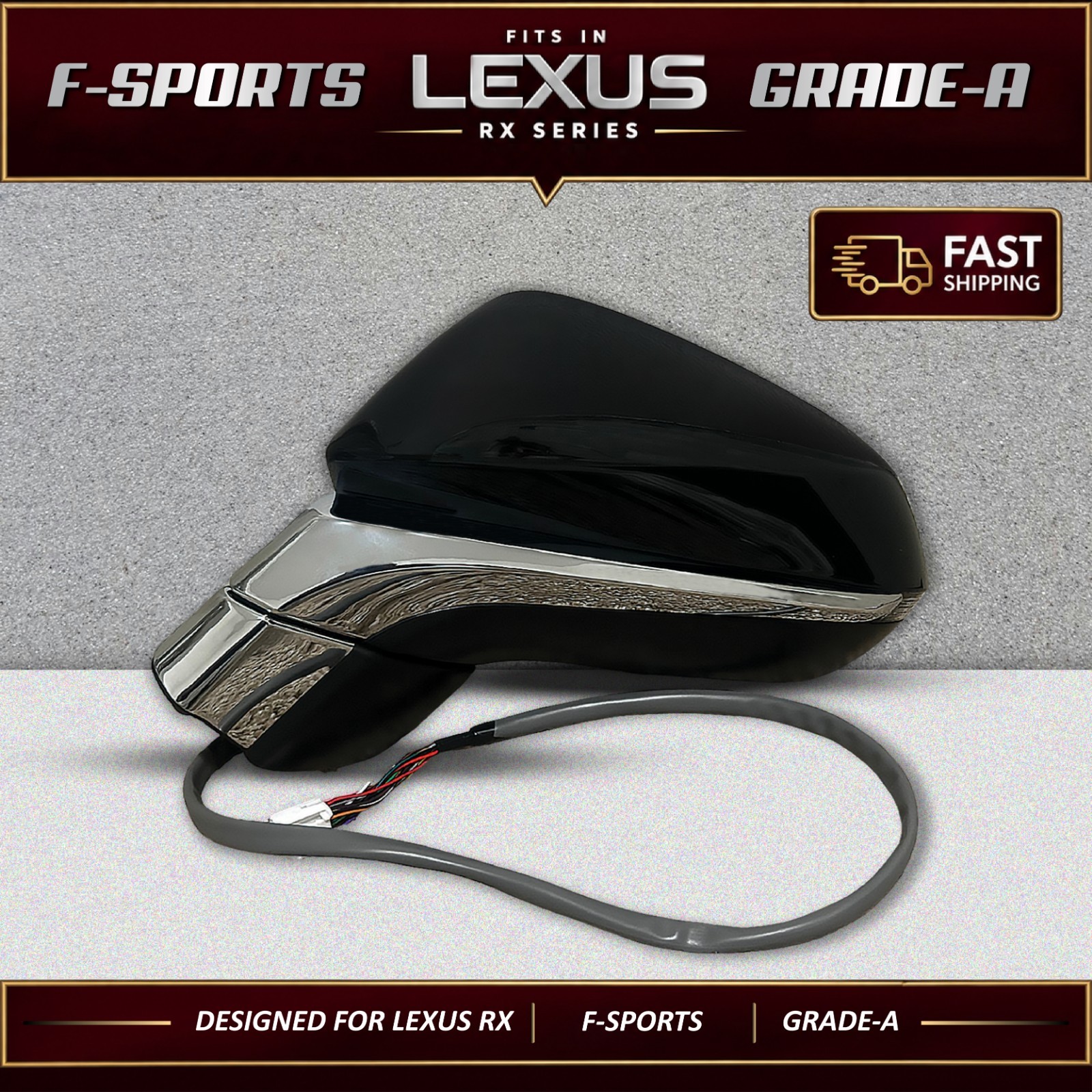 2021 LEXUS RX350 F Sport Driver Side Mirror W/ BSM /Power Fold OEM Quality