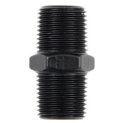 FRAGOLA 1/8 MPT Pipe Nipple Black- 491101-BL FRAGOLA 1/8 MPT Pipe Nipple Black- 491101-BL