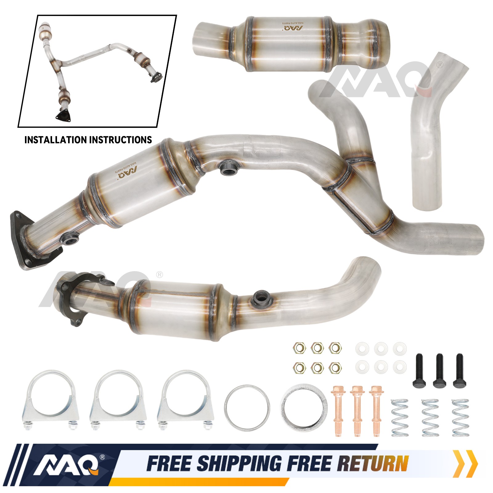 For 2014-18 GMC Sierra 1500 & 2015-20 Cadallac Escalade 6.2L Catalytic Converter