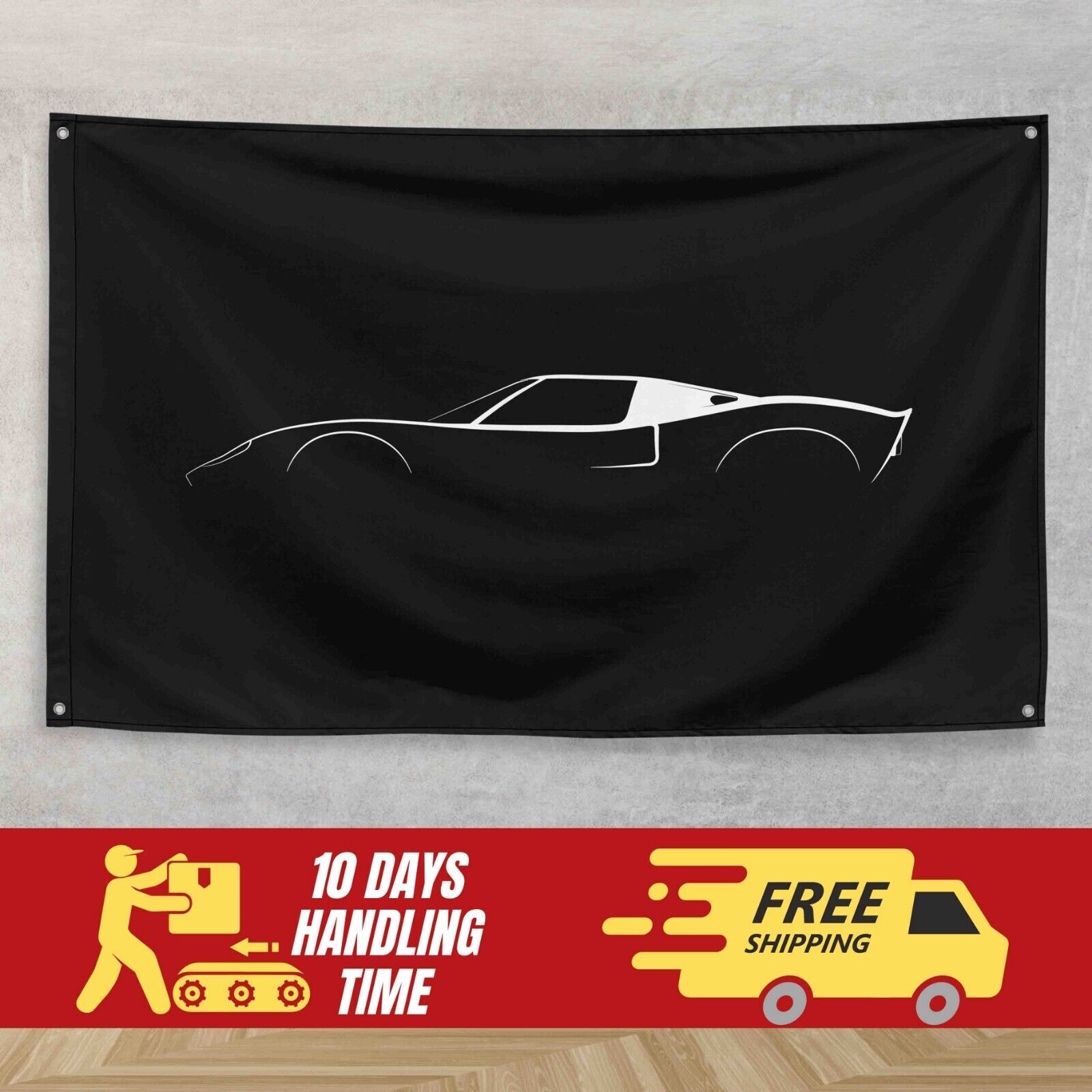 For Ford GT40 1964-1969 Car Enthusiast 3x5 ft Flag Banner