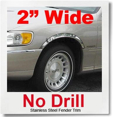 FOR 98-02 Lincoln Town Car Chrome Fender Trim FOR 98-02 Lincoln Town Car Chrome Fender Trim
