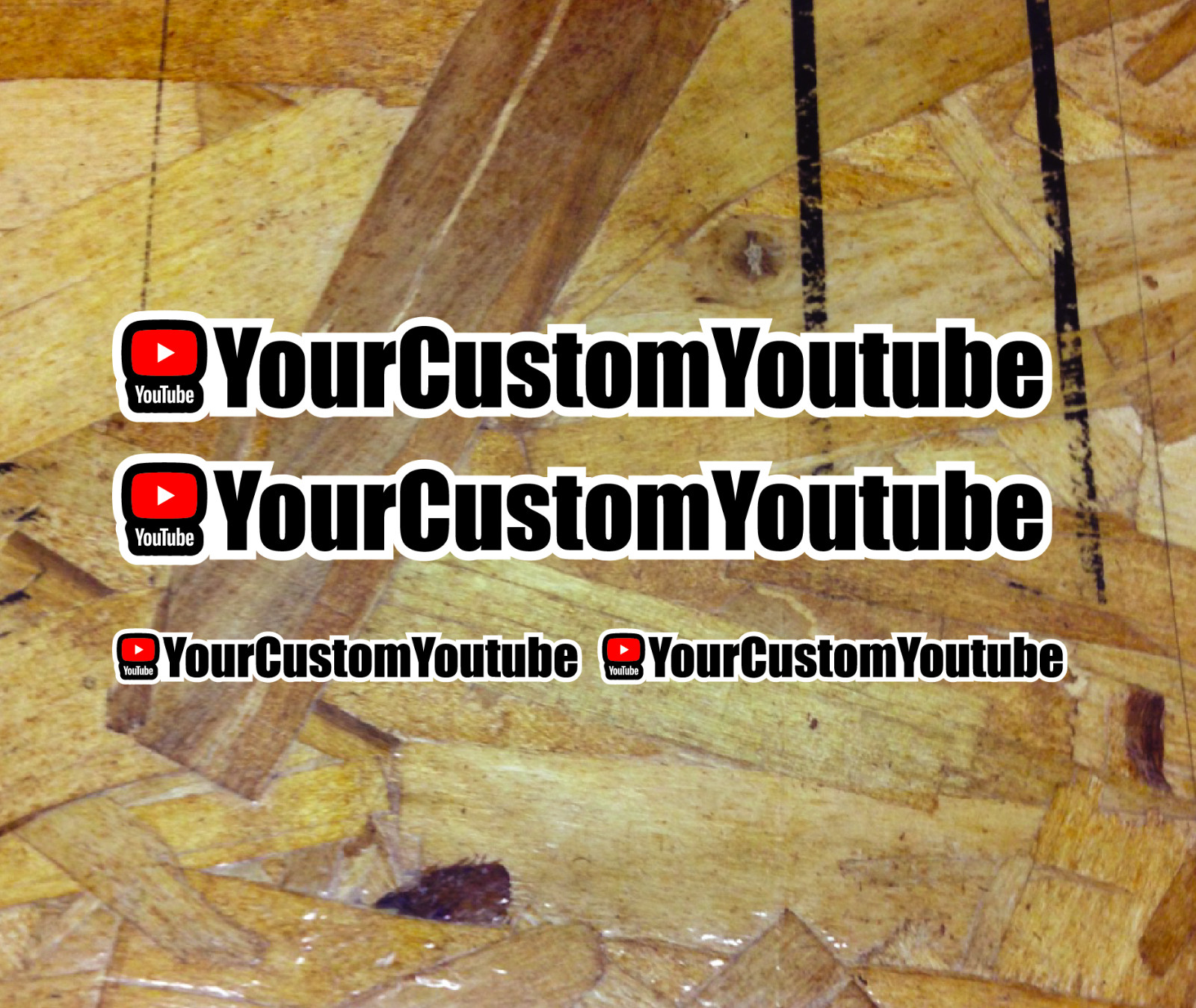 2 Custom Your Username YouTube You Tube Full Color Vinyl Sticker Decal Car Truck
