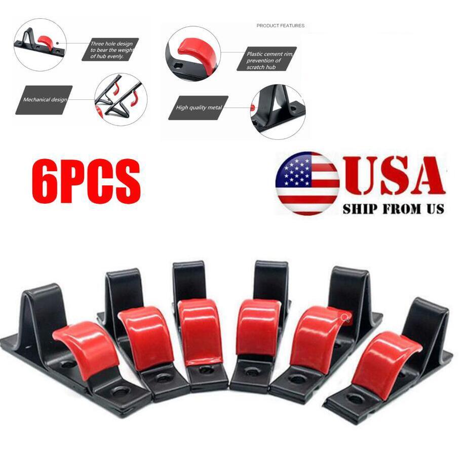 6X Car Tire Wheel Rim Hub Shop Display Stand Rack Wall Mounted Hook Holder US 6X Car Tire Wheel Rim Hub Shop Display Stand Rack Wall Mounted Hook Holder US