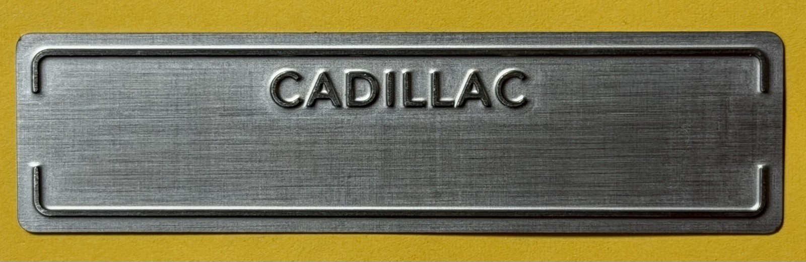 CADILLAC DOOR DASH TAG DATA SERIAL NUMBER PLATE *Stamped w/ Your VI#
