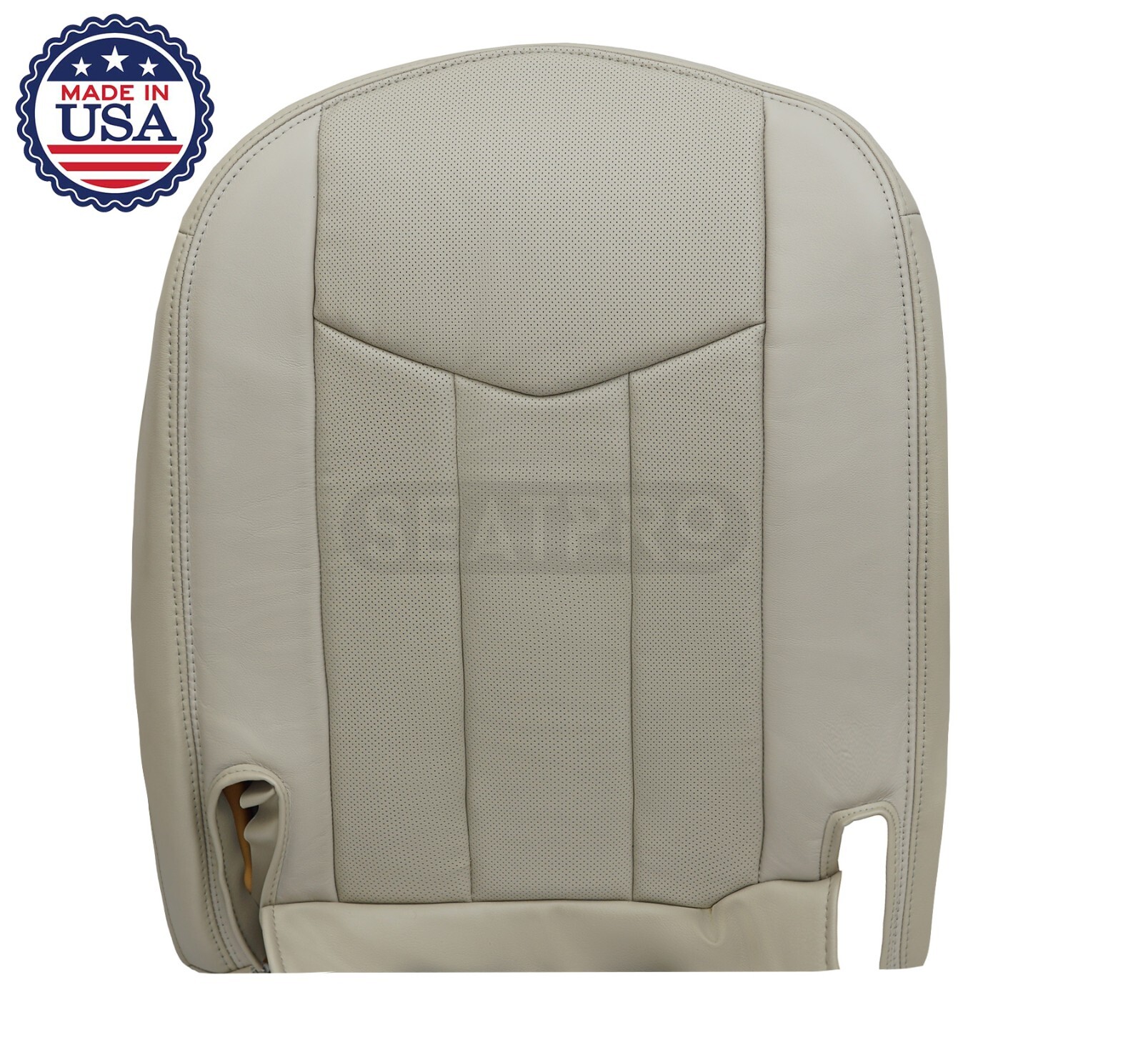 For 2004-2009 Cadillac XLR Convertible Front Bottom Seat Cover Leatherette Tan
