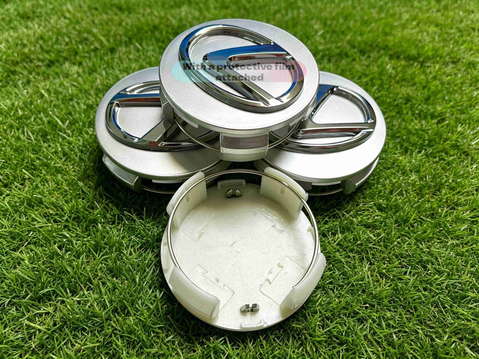 2006-2020 Lexus Silver Center Caps 62mm Hub Caps 2.5\ 2006-2020 Lexus Silver Center Caps 62mm Hub Caps 2.5\