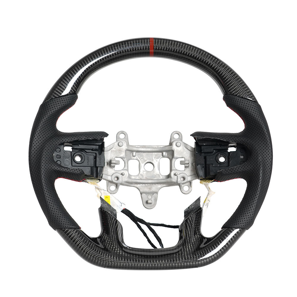 Glossy Carbon Fiber Sport Steering Wheel For Dodge Ram 1500 with Heated