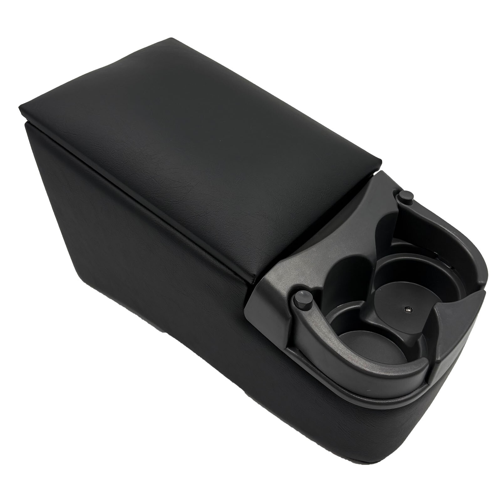 Universal Truck Seat/Bench Center Console Organizer With Cup Holders,Black