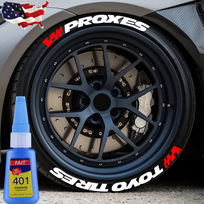 TOYO TIRES PROXES Tire Lettering Sticker with Red Flag 1.06\