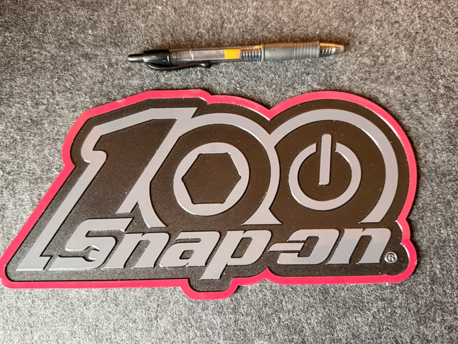 Snap On Tools 100th Anniversary metal Emblem Decal Limited Edition - Rare Snap On Tools 100th Anniversary metal Emblem Decal Limited Edition - Rare
