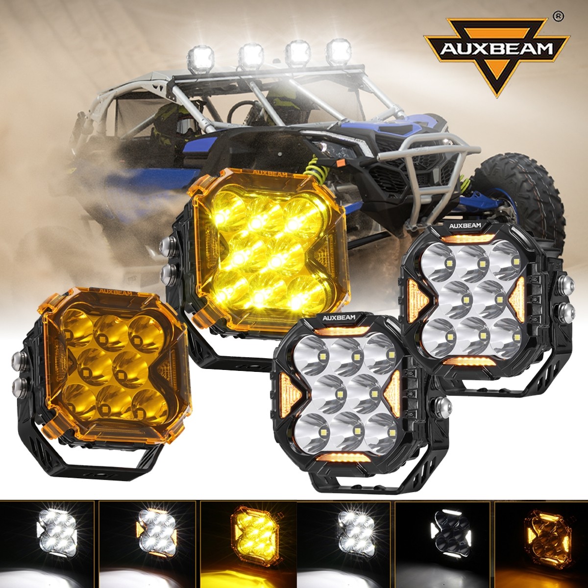 4x AUXBEAM 4