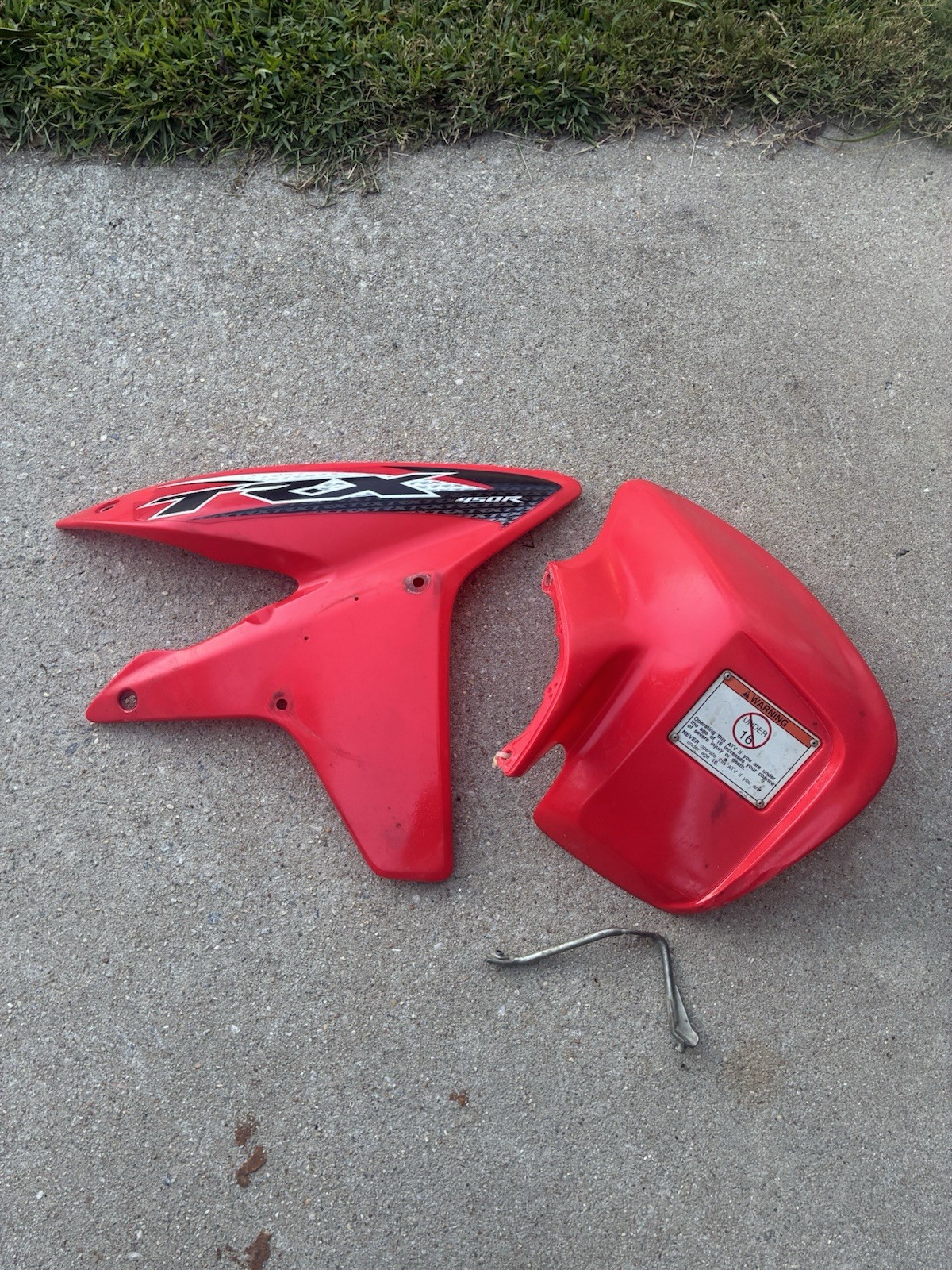 06-14 Trx450r Trx450er Right Front Fender Plastic 06-14 Trx450r Trx450er Right Front Fender Plastic
