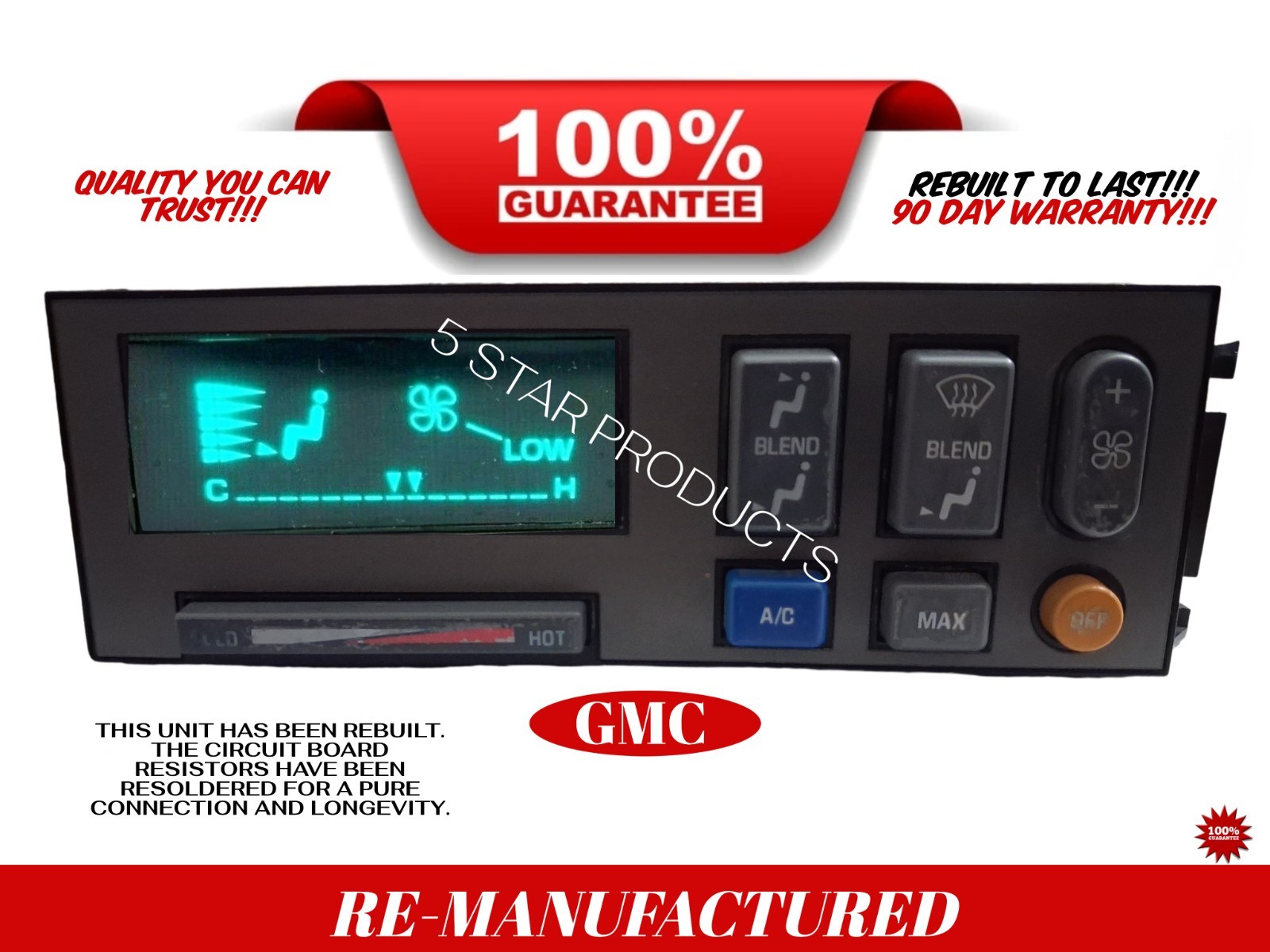 1988-1994 GMC Silverado C/K 1500 2500 A/C Heater Temperature Climate Control