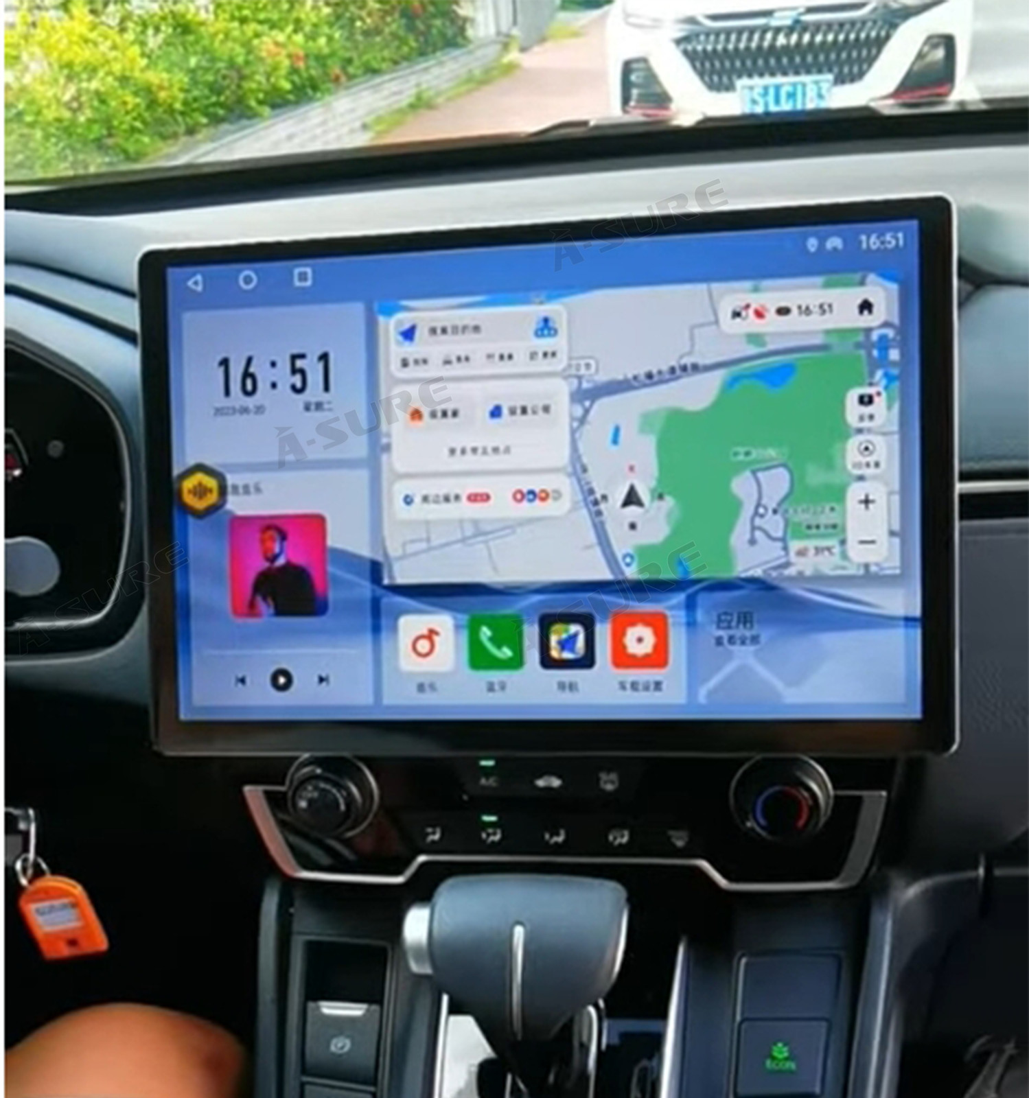 13.1' Tesla Screen For Honda CRV 2017-2022 4+64G Carplay Android15 GPS Head Unit