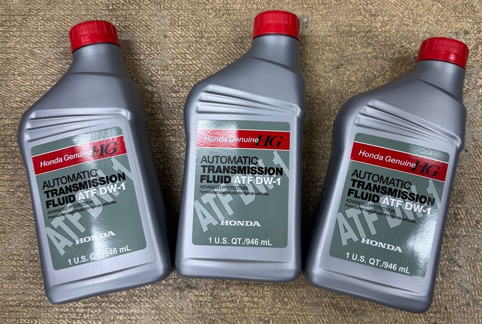 Genuine OEM Honda DW-1 Transmission Fluid ATF 3 Qts. Genuine OEM Honda DW-1 Transmission Fluid ATF 3 Qts.