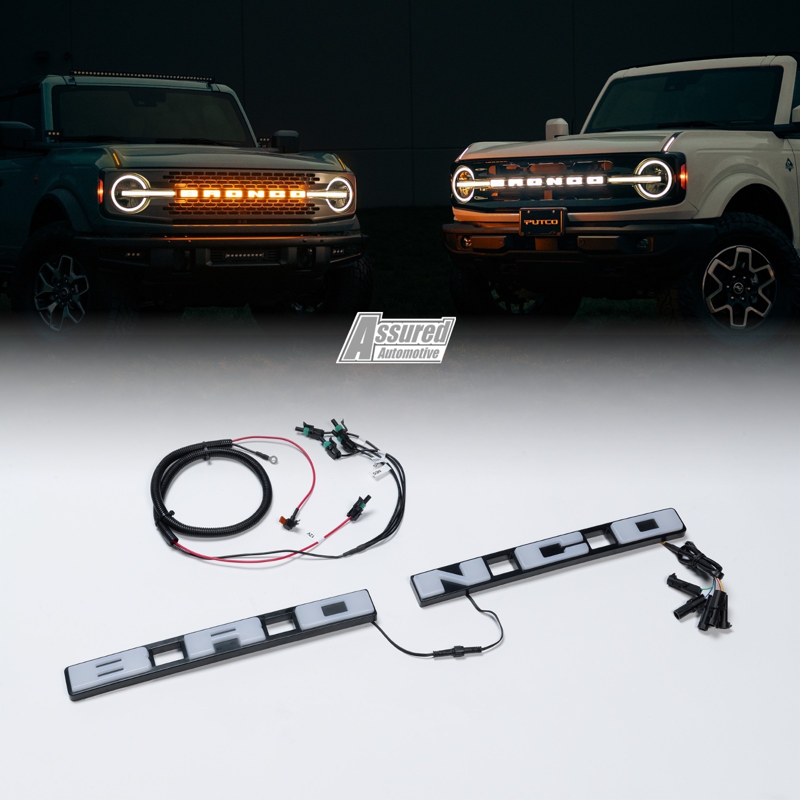 Putco 92852 Luminix LED Emblem Grille Light for 21-26 Ford Bronco w/Front Camera
