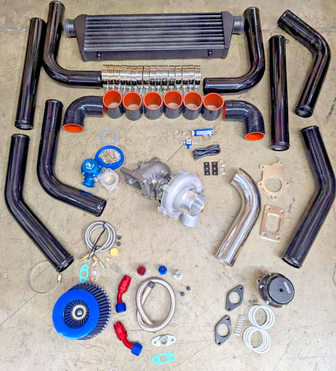 100HPS UPGRADE T3/T4 TURBO INTERCOOLER PIPING KIT MIT ECLIPSE TALON 420A 4G63 V6